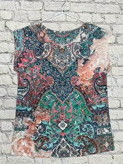 Aria™ | Ethnic Floral Print V-Neck Tank Top