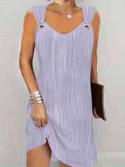 Serena™ Wavy Stripe Solid Dress