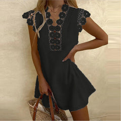 Sherah™ | Floral Lace Detail Dress