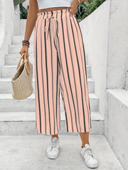 Yasmin™ | Striped High Waist Wide-Leg Pants