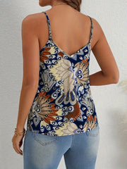 Harper™ | Ethnic Floral Print V-neck Cami Top