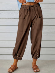 Bonnie™ Effortless Wide Leg Capri Pants