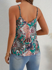 Harper™ | Ethnic Floral Print V-neck Cami Top