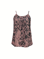 Elena™ | Charming Floral Print Cami Top