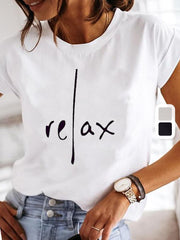 Serene™ - Relax Print Crew Neck T-Shirt