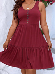 Olivia™ Plus Size Stretchy Comfort Tank Dress