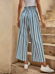 Yasmin™ | Striped High Waist Wide-Leg Pants