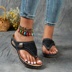 Loretta™ | Orthopaedic Stylish Wedge Flip-Flops