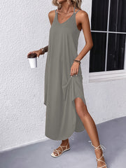 Sophie™ I Spaghetti Strap V-neck Loose Cami Dress