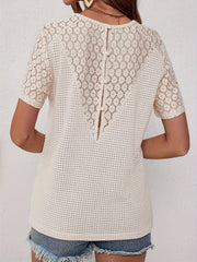 Eleanor™ | Feminine Chic Contrast Lace T-Shirt