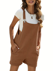 Millie™ Sleeveless Cotton-Linen Jumpsuit