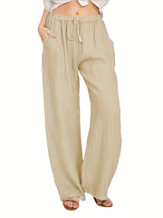 Layla™ | Drawstring Wide Leg Pants