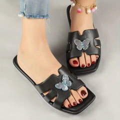 Serena™ Butterfly Decor Flat Sandals