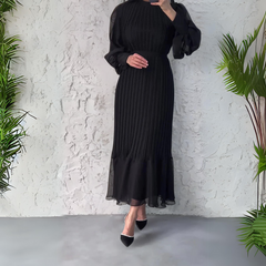 Hannah - Pleated Elegant Dress