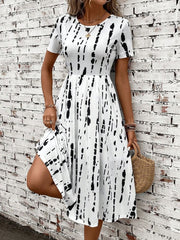 Cassandra™ Floral Print High Waist Dress