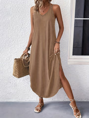 Sophie™ I Spaghetti Strap V-neck Loose Cami Dress