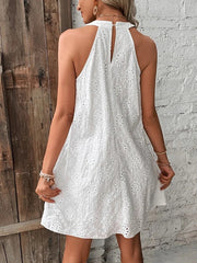 Sumati™ | Eyelet Halter Mini Dress