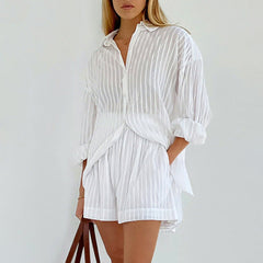 Sadie™ | Breezy Button-Up and Shorts Set