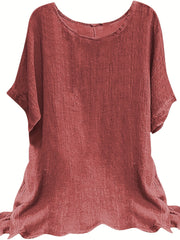 Jacqueline™ Round Neck Non-Stretch T-shirt