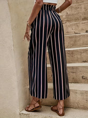 Yasmin™ | Striped High Waist Wide-Leg Pants