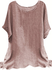 Jacqueline™ Round Neck Non-Stretch T-shirt