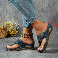 Loretta™ | Orthopaedic Stylish Wedge Flip-Flops