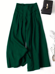 Serena™ I Solid Wide Leg Casual Palazzo Pants