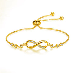 Radiance™ | Adjustable Infinity Bracelet in Silver