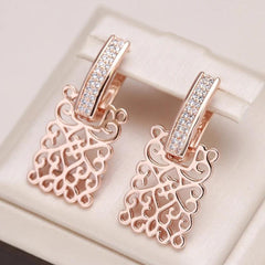 Ivy™ | Rose Gold Zirconia Earrings