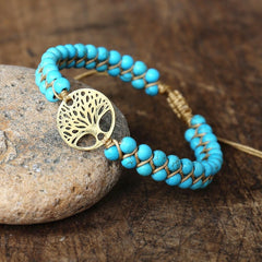 Harmony™ | Tree of Life Bracelet with Turquoise Stones