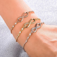 Radiance™ | Adjustable Infinity Bracelet in Silver