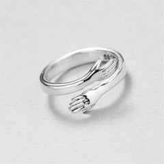 Hug™ | Silver Adjustable Ring