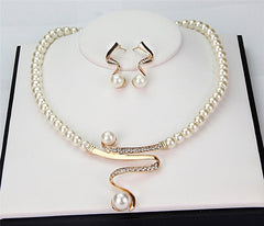 Pearl™ | Natural Pearl Necklace & Earrings Set