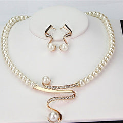 Pearl™ | Natural Pearl Necklace & Earrings Set