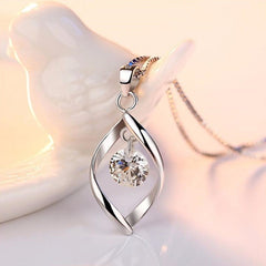 Celeste™ | Silver Zirconia Crystal Pendant