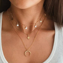 Celeste™ | Moon Necklace in Gold