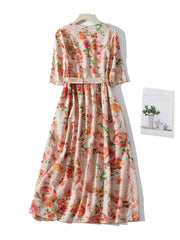 Elowen™ | Floral Print V-Neck Sundress