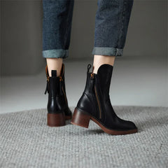 Isolde™ | Leather Ankle Boots