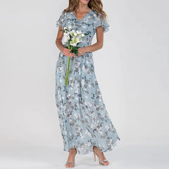 Dahlia | Women's Flowy Floral Dress | Maxi