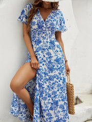 Luna™ | Bohemian V-Neck Beach Dress