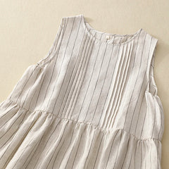 Harper™ | Vintage Striped Sleeveless Dress