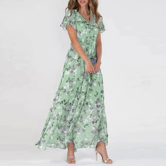 Dahlia | Women's Flowy Floral Dress | Maxi