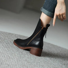 Isolde™ | Leather Ankle Boots