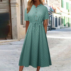 Isla™ | Polka Dot Shirt Dress