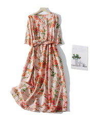 Elowen™ | Floral Print V-Neck Sundress