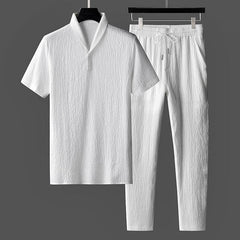 Luxe  | Classic Lines T-Shirt with Matching Pants Set