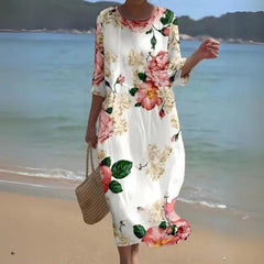 Simone | Elegant Floral Dress