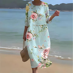 Simone | Elegant Floral Dress