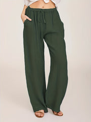 Layla™ | Drawstring Wide Leg Pants