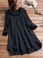 Holly™┃Antoinette Ternet Hood Blouse